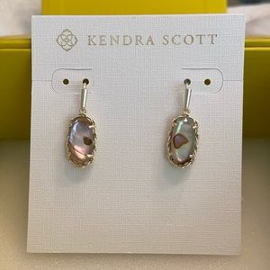 Kendra Scott Nude Abalone Lee Earrings NWT